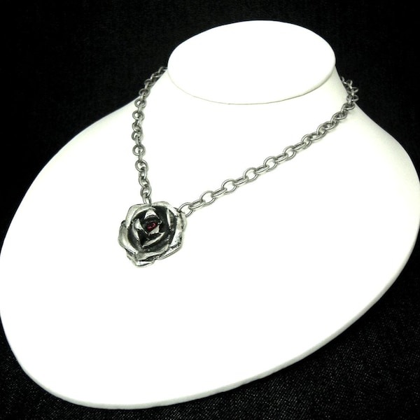 Plain Rose Necklace. Rose Necklace. Rose. Victorian Rose Necklace. Rock N Roll Necklace. Victorian Rose. Gothic Rose. Gothic