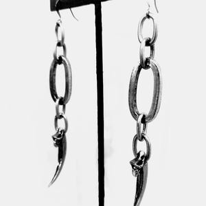 Chunky Raven Claw Earrings
