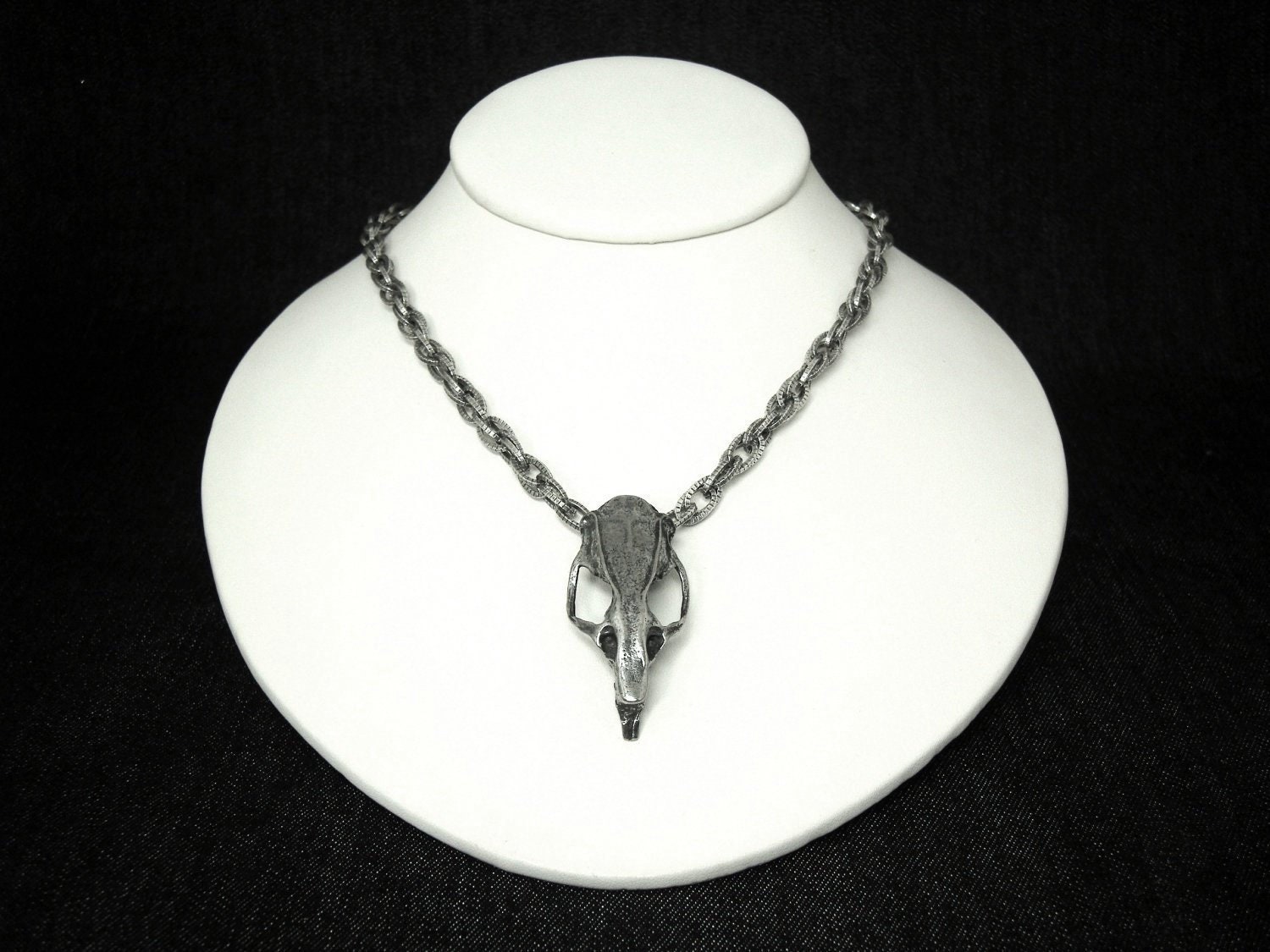 Rat skull necklace deals