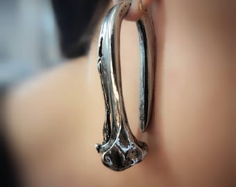 Bone Earweights. Ear Weights.  Bone Earrings. Guaged Earrings.  Departed. Made to Order