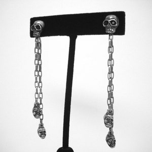 Skull Dusters. Skull Earrings. Skull Chandelier Earrings.  Posts. Skulls