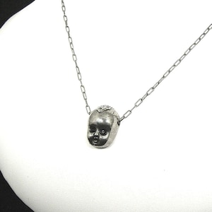 Single Baby Head Necklace. Vintage Doll Head. Baby Doll Head. Rkn