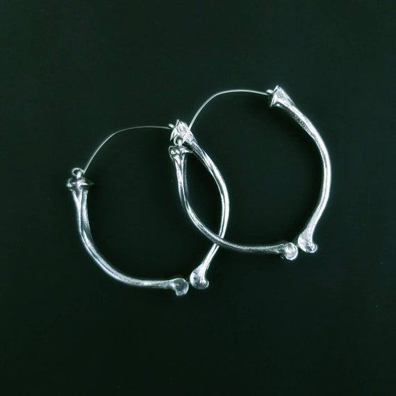 Bone Hoop Earrings. Hoops for Tunnels. Tunnel Earrings. Etsy