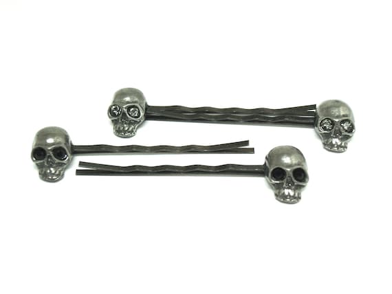 Skull Hair Pins Bobby Pins Decorative Hair Accessories Hair Etsy