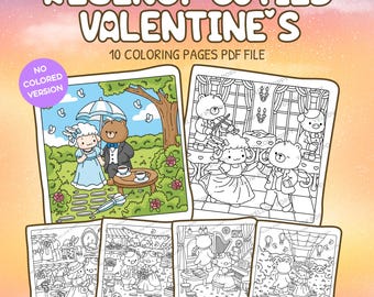 Regency Cuties - Descarga digital de 10 páginas para colorear - Páginas para colorear