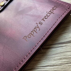 Leather Portfolio Binder Personalized Organizer Folder Case