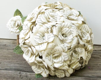 Book Bouquet, Book Flowers, Paper Roses (ITEM: TPG55I)