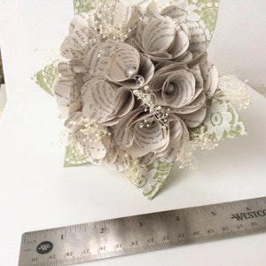 Book Bouquet, Book Bouquet, Book Page Bouquet, Book Flowers, Paper Flowers, Paper Bouquet image 6