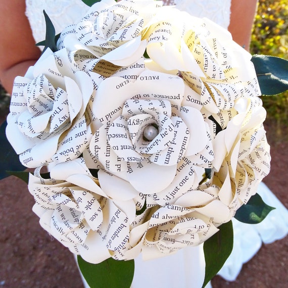 Bouquet Alternative Paper Bouquet Custom Book Bouquet Wedding,Book Flowers Paper Flower Bouquet The Alchemist Bouquet