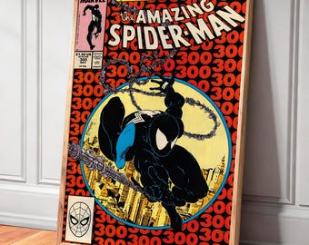 Spider Man Comic Book Covers Canvas Poster—Unique Home Decor and Gift Wall Decorations, Frameless