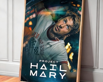 Project Hail Mary (2026) Movie Canvas Poster—Unique Home Decor and Gift Wall Decorations, Frameless