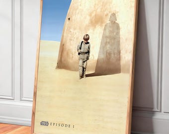 Star Wars Episode 1 The Phantom Menace Movie Poster, Digital Download