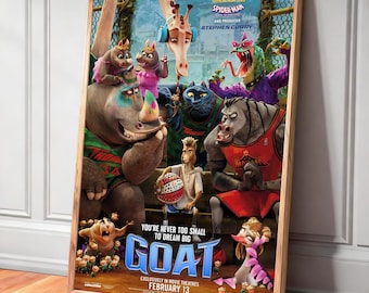 GOAT (2026) Movie Canvas Poster—Unique Home Decor and Gift Wall Decorations, Frameless