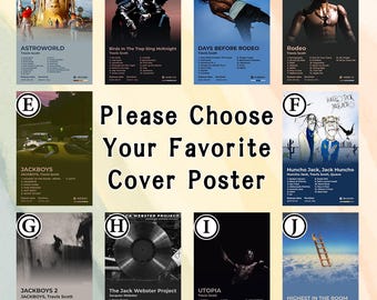 Custom album cover posters,  Choose your album, Personalized music gift, music art posters, music fan gifts - frameless