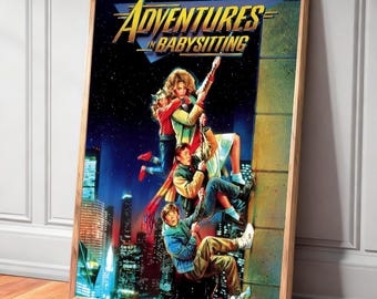 Adventures in Babysitting 1987 Movie Canvas Poster—Unique Home Decor and Gift Wall Decorations, Frameless
