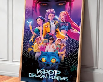K-Pop Demon Hunters Poster, Digital Download