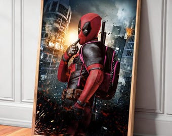 Deadpool Movie Canvas Poster—Unique Home Decor and Gift Wall Decorations, Frameless