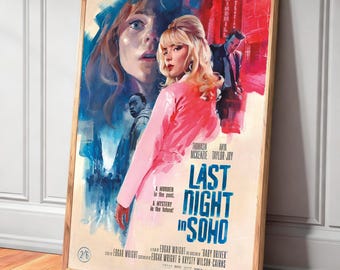 Last Night in Soho Movie Canvas Poster—Unique Home Decor and Gift Wall Decorations, Frameless