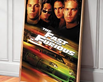 The Fast and the Furious Movie Canvas Poster—Unique Home Decor and Gift Wall Decorations, Frameless