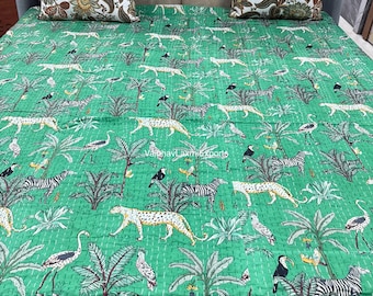 Indian kantha Quilt Handmade Kantha Throw, Indian Quilts, Cotton Kantha, bohemian quilt, Indian Kantha, Boho Quilt, kantha