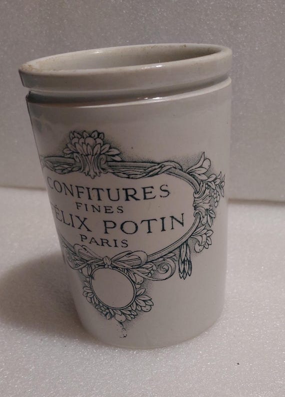 アンティーク フェリックス・ポタン ストーンウェア ポット：フランス