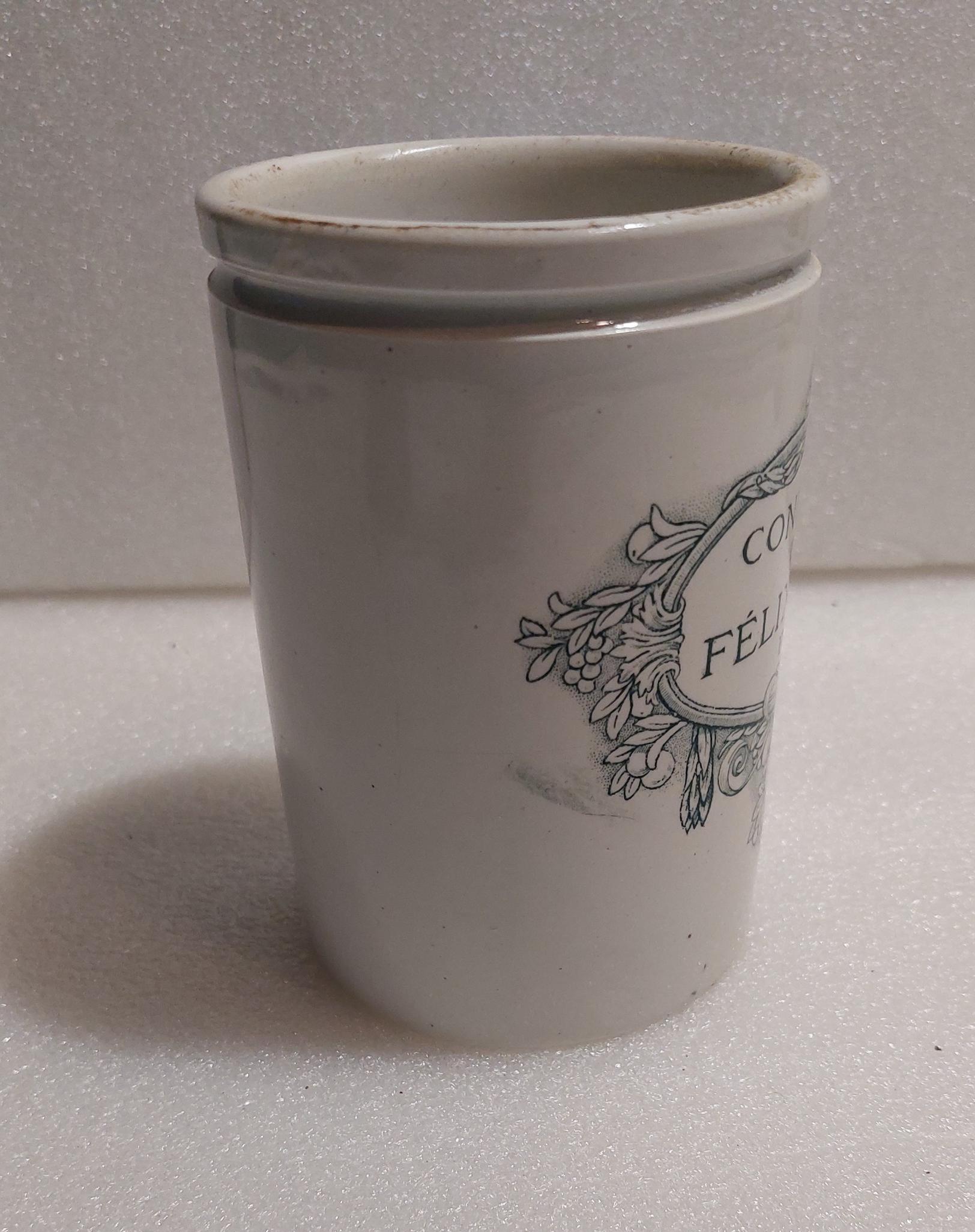 アンティーク フェリックス・ポタン ストーンウェア ポット：フランス