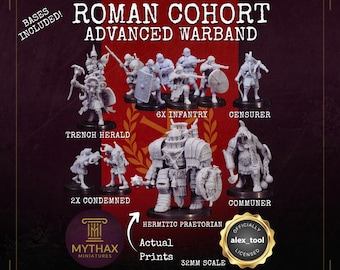 Roman Cohort - Grimdark Trench Proxy Warband - 32mm Resin Miniatures - (alex__tool) - Bases included