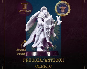 Prussia - Grimdark Trench Proxy Miniatures - Cleric - 32mm Resin Minis (Funduk25)