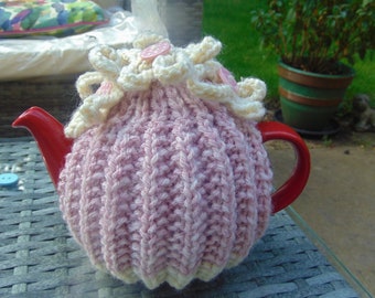 Small hand knitted Tea Cosy 1-2 cup  teapot