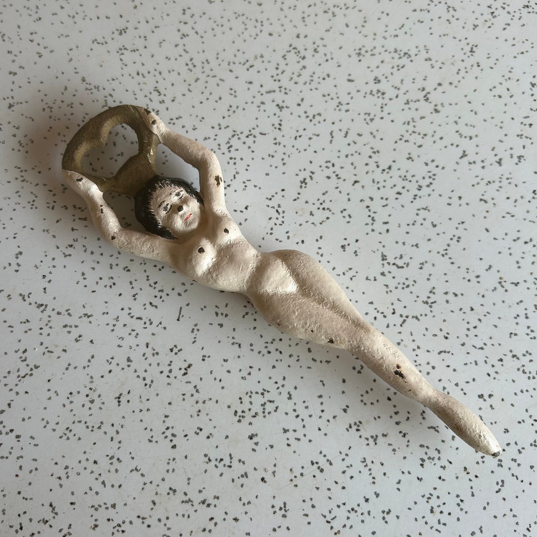 Vintage Naked Lady Cast Iron Bottle Opener Vintage Naked Lady Cast Iron Bottle Opener