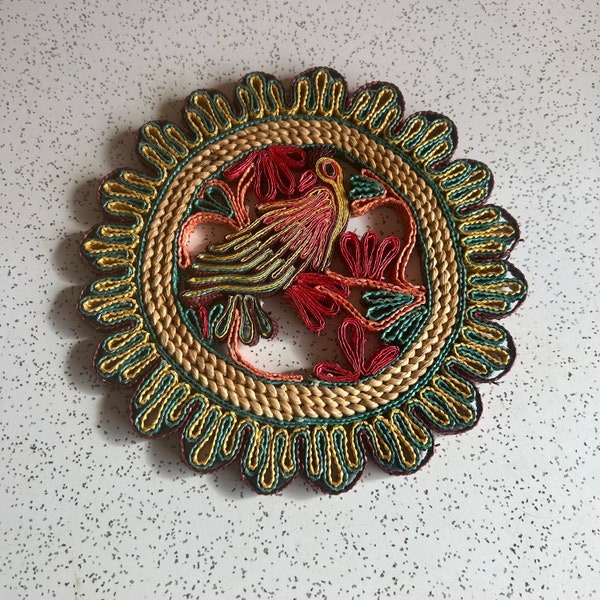 Straw Pot Holder Etsy