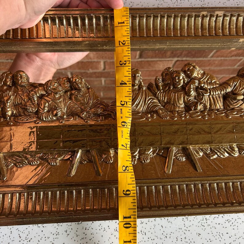 Vintage Last Supper Gold Toned Mirrored Wall Art Large Picture - Etsy