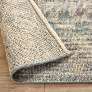 Hand Knotted Rug: 9x12, 4x6, Antique Oushak Turkish Rugs Muted Living Room Carpet