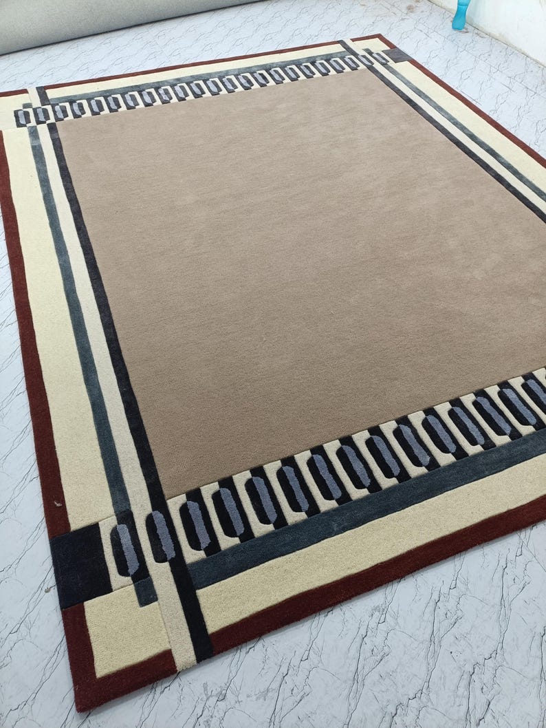 Hand Tufted Wool Rug: Modern Living Room Carpet - Etsy