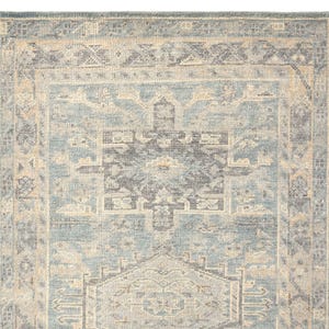 Hand Knotted Rug: 9x12, 4x6, Antique Oushak Turkish Rugs Muted Living Room Carpet