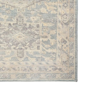 Hand Knotted Rug: 9x12, 4x6, Antique Oushak Turkish Rugs Muted Living Room Carpet