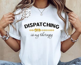 911 Dispatcher SVG Female Dispatcher Shirt Design PNG Emergency Operator Cricut File First Responder Gift Digital Download