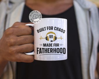 911 Dispatcher Dad SVG PNG Mug Design Gift for Husband Dispatcher Cricut File First Responder Father Gift Digital Download