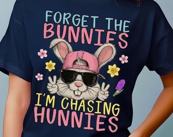 Divertido diseño PNG de Pascua para niños, camiseta retro de conejito a cuadros (descarga digital)