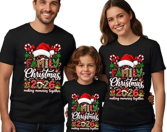 Family Christmas 2026 PNG, Matching Shirts Design (Digital Download)