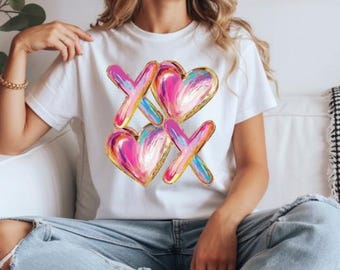 Valentine Abstract Heart PNG | Modern Love Heart Design | Valentine Gift Sublimation | Digital Download Transparent