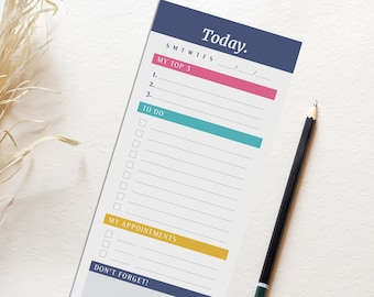 Cute To Do List Notepad and Daily Planner • Task Tracker • To Do List Planner Pad • Small Cute Memo Pad • 3.5x8.5