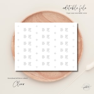 Editable Mini Bible Verses for Chocolate Nuggets, Type Your Own Bible Verse, Printable Religious Favors, PP40