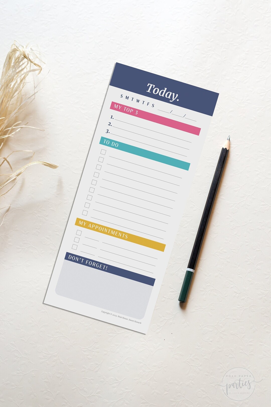 Small to Do List Notepad • Task Tracker • Teacher Planner Pad • Memo ...