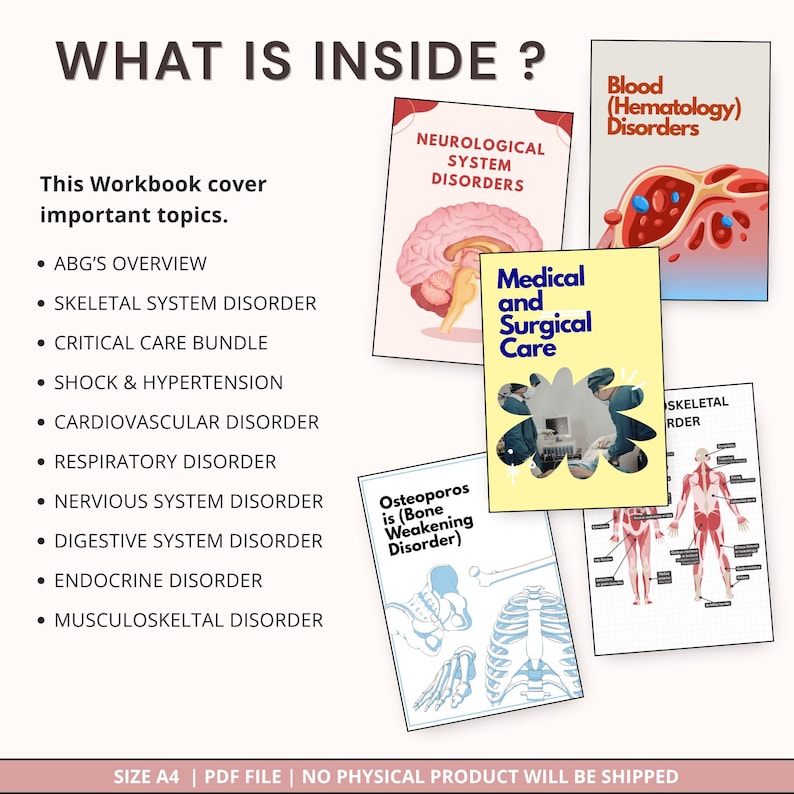 Med-surg Notes Mega Bundle | Nursing Study Guide | Medical-surgical ...