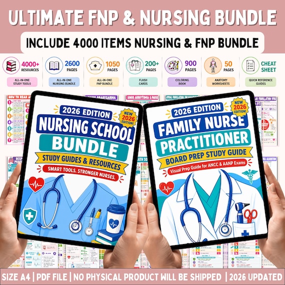 Nursing School Notes 4400+ Pages, Nclex Study Guide | MedSurg | Pharmacology |  Digital Download