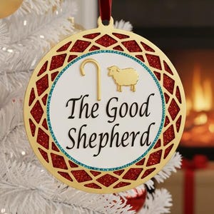 God herde fårprydnad SVG | Kristen laserskuren fil (digital nedladdning)