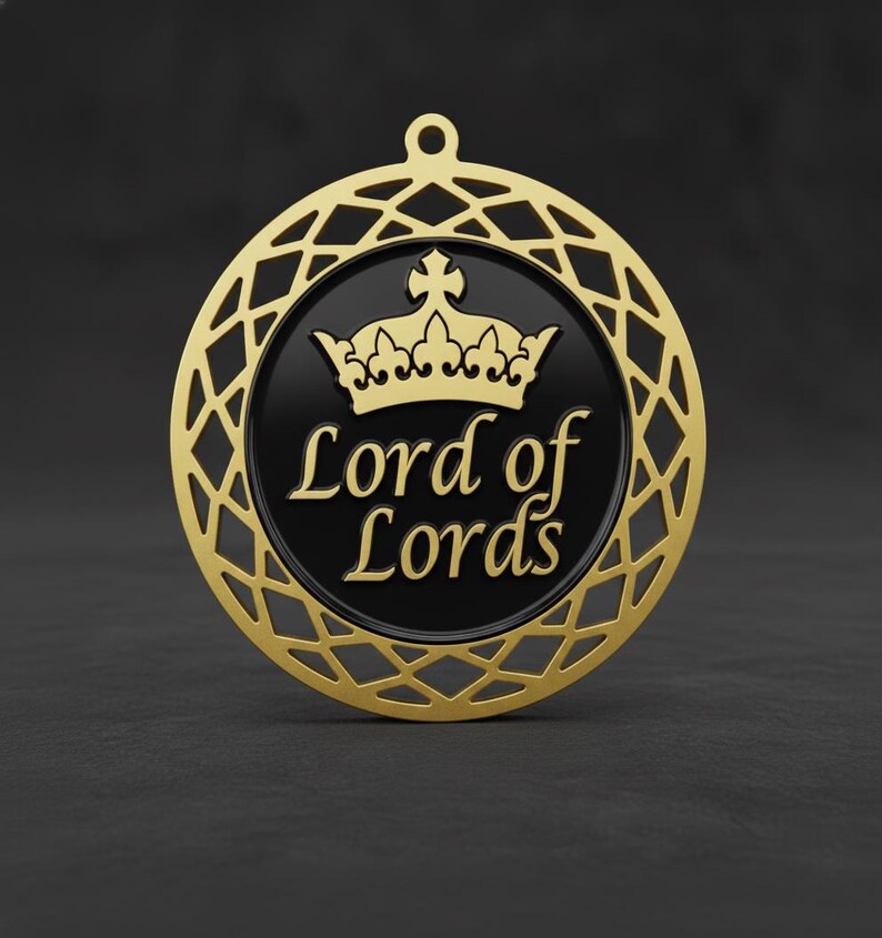 Lord of Lords Ornament SVG | Royal Crown Laser Cut File (digital ...