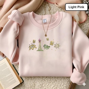 Motif de broderie de conte de fées, fichier de point de lézard et de fleur (téléchargement instantané)