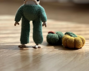 Rana de ganchillo amigurumi: Figura tejida a mano, regalo de Navidad